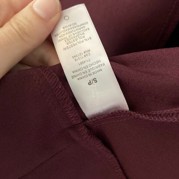 Dynamite Open Blazer Burgundy Small - Picture 3 of 4